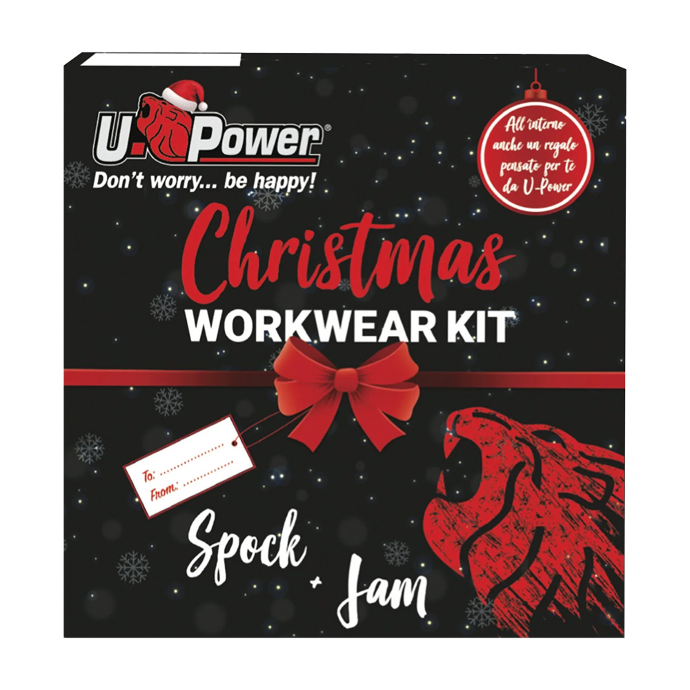 Xmas kit deep blue tg.s u-power - giacca, pantalone, scaldacolllo e guanti.