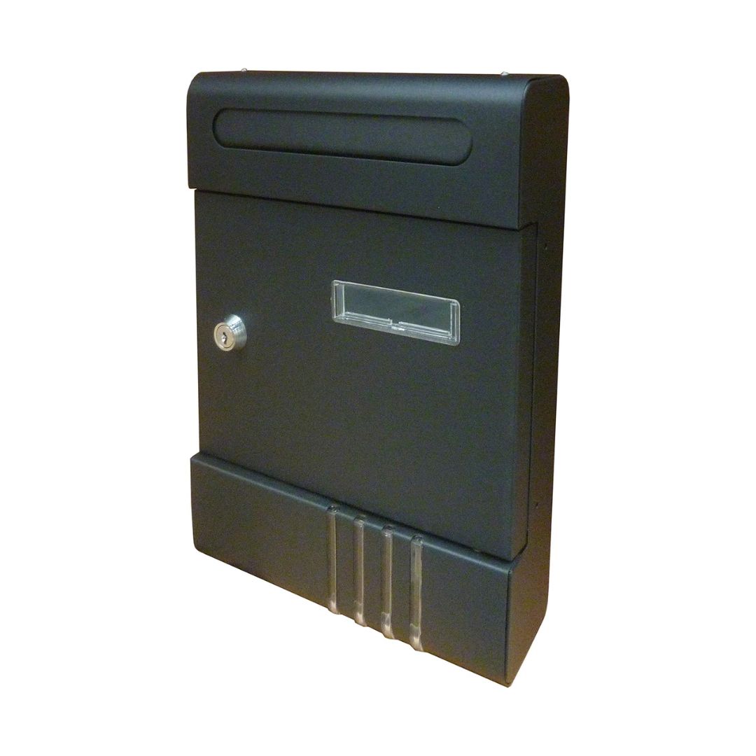 Cassetta postale condominio cm.20,5x6,5x29h colore antracite - fergarden.