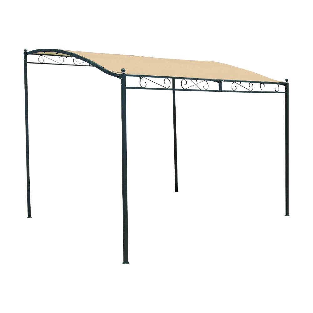 Veranda Gazebo Beige in Acciaio  FERLIVING - CM. 250x300x250/203h