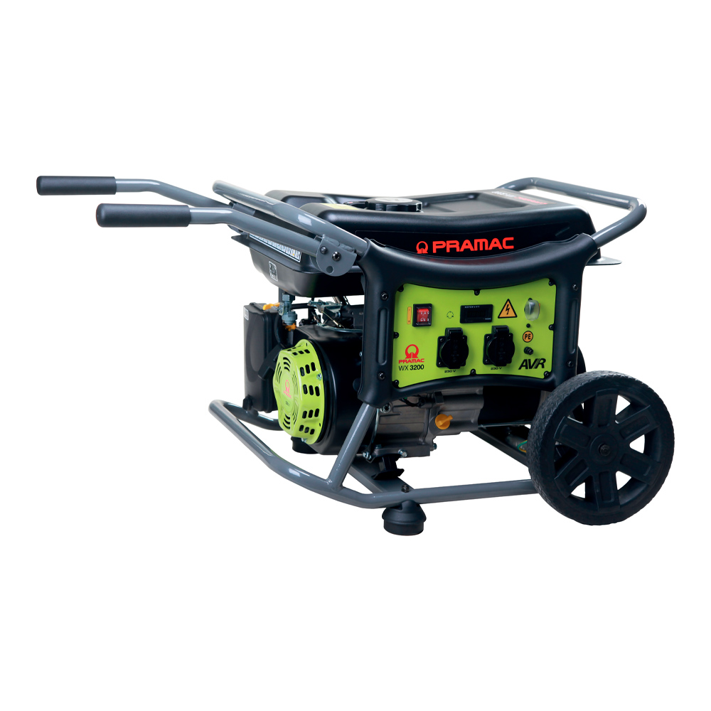 Generatore di corrente portatile wx3200 17 lt pramac - con 2 prese schuko ip44.