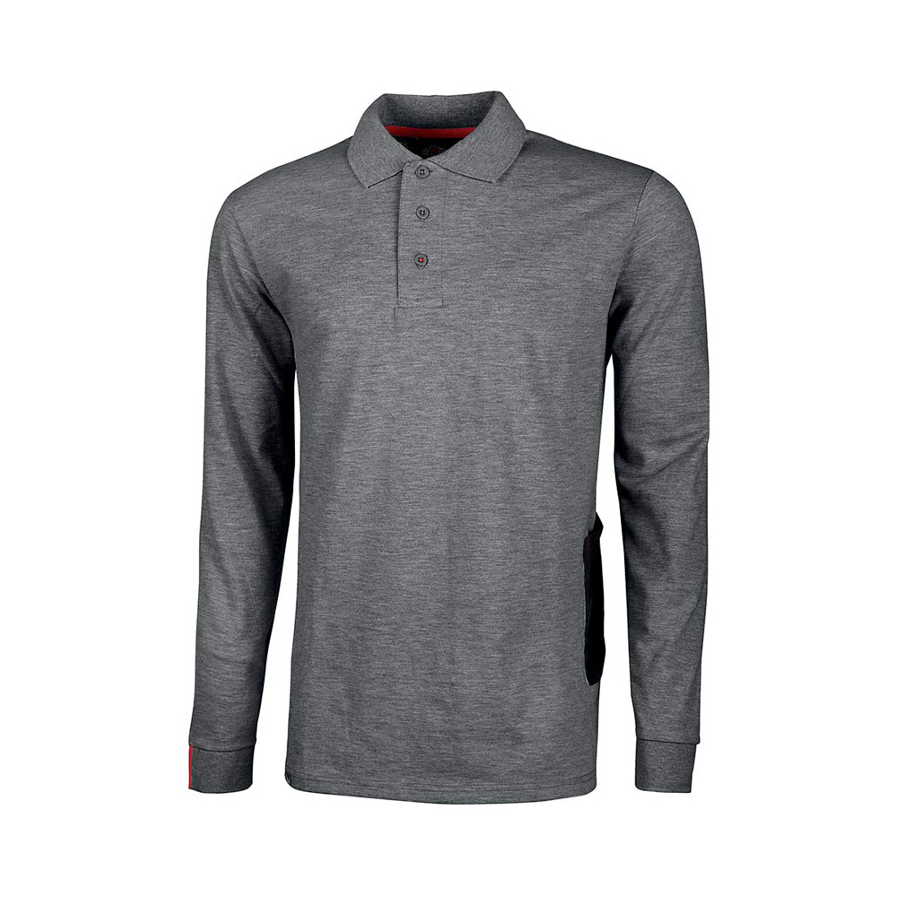 Polo Maniche Lunghe Enjoy Live Grey Meteorite U-POWER - Taglia M