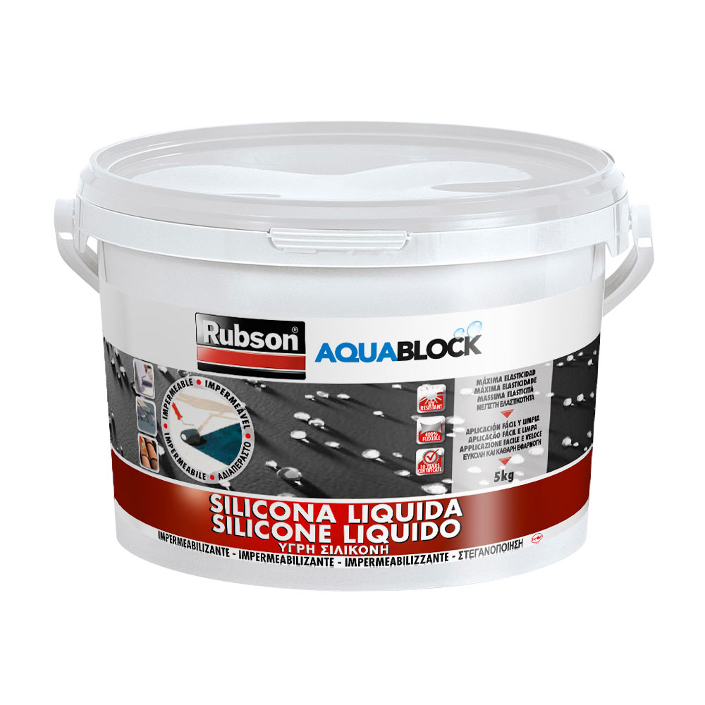 Aquablock Silicone Liquido SL3000 Bianco RUBSON 5 kg