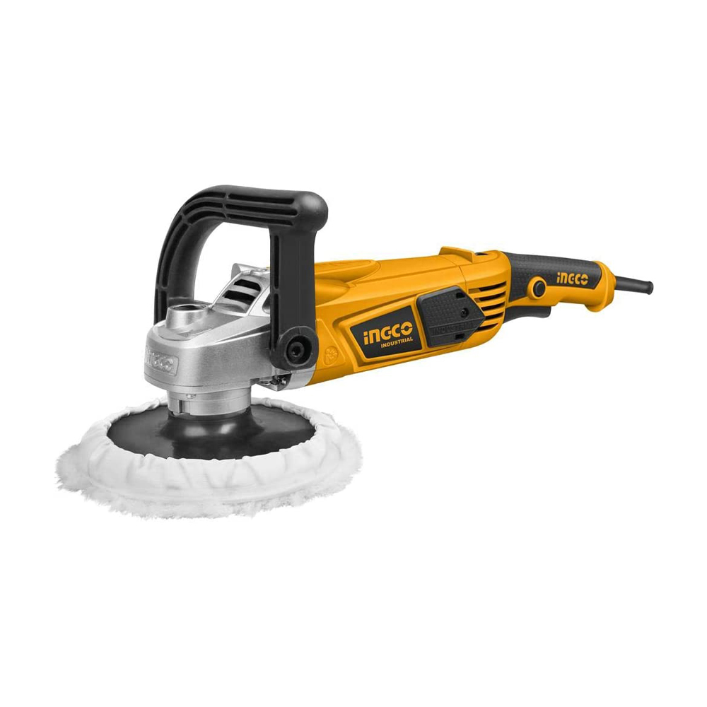 Lucidatrice 1400W Industrial INGCO - Cuffia e Tampone 180 mm per Lucidatura