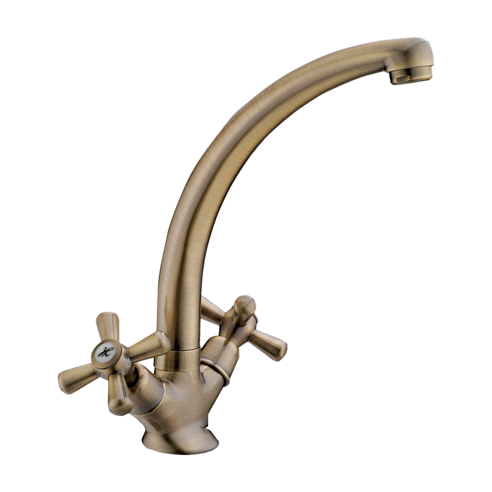 Miscelatore monoforo per lavello canna alta sofia ferqlima - finitura bronzata.