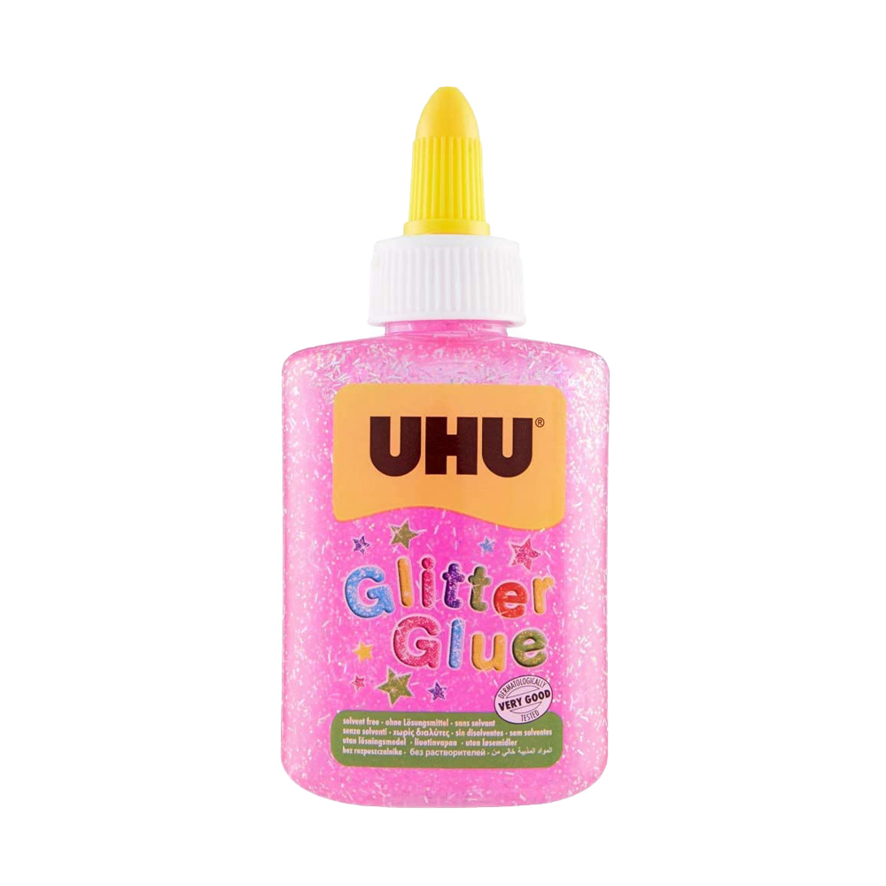 Colla Rosa per Decorazioni Glitter Glue UHU 88,5 ml