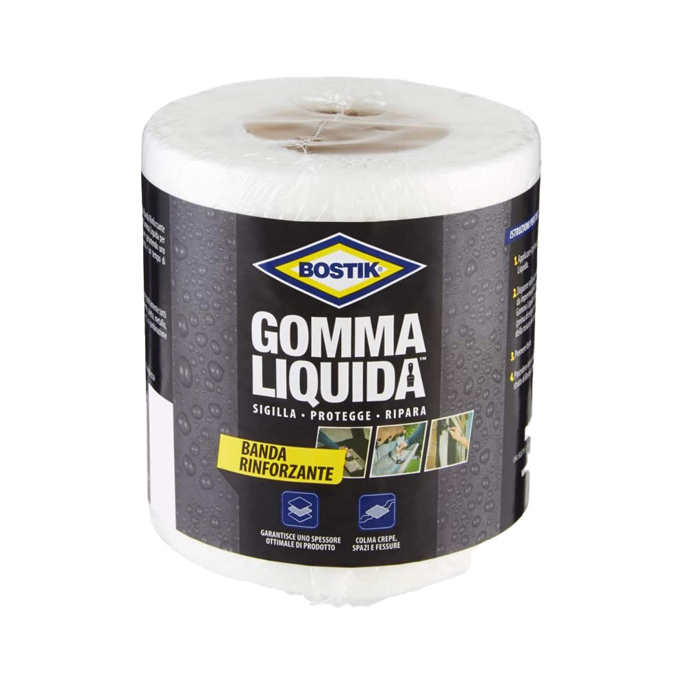 Banda rinforzante gomma liquida bostik 10 cm x 10 mt.