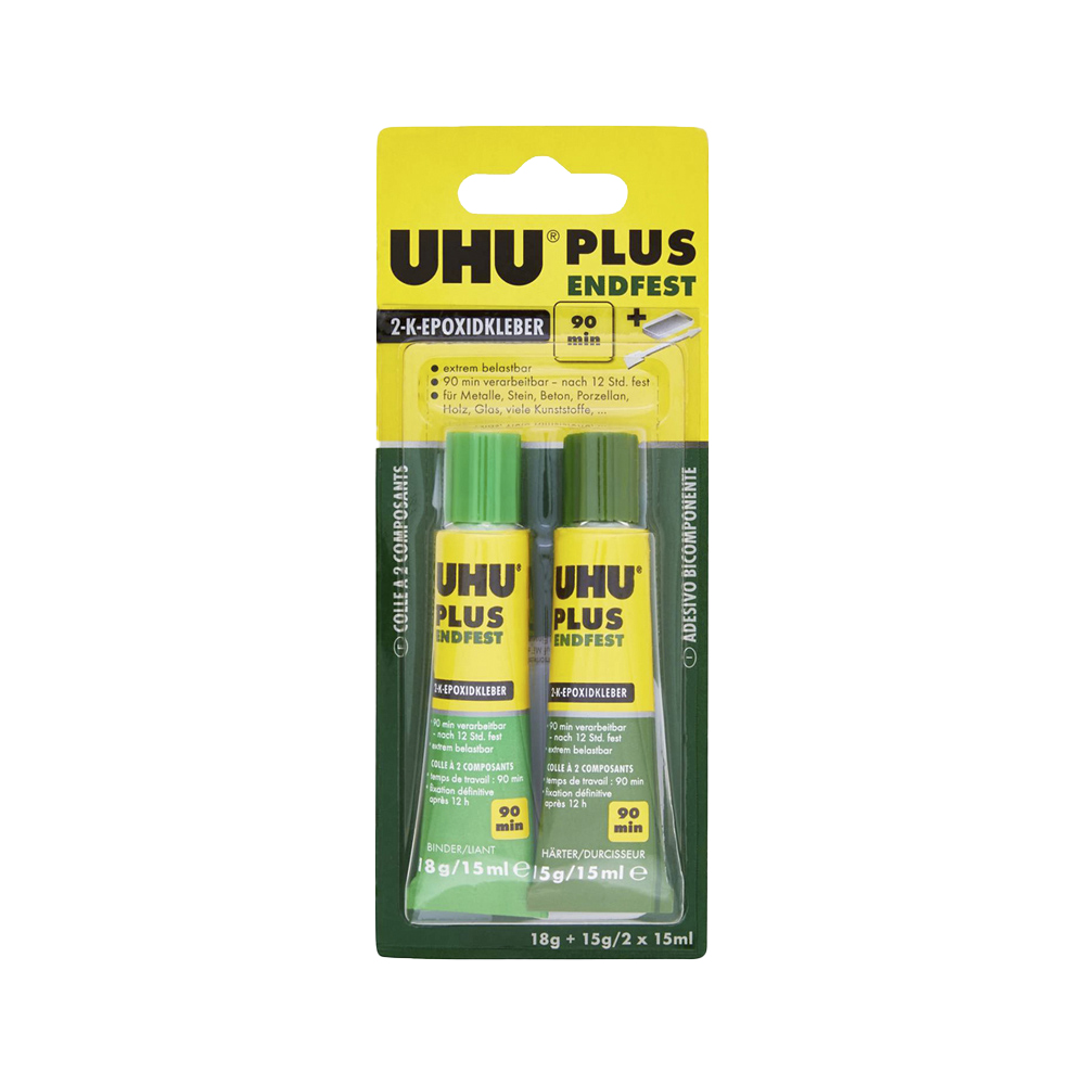 Adesivo Saldatutto Plus Endfest 90 Min 30 ml UHU - Legante ed Induritore