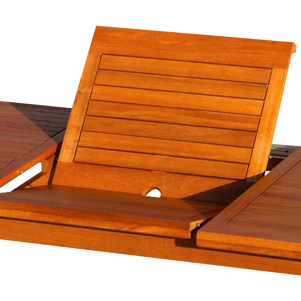 Tavolo Estensibile Riviera in Legno Balau FERLIVING 180-240x100x75h cm
