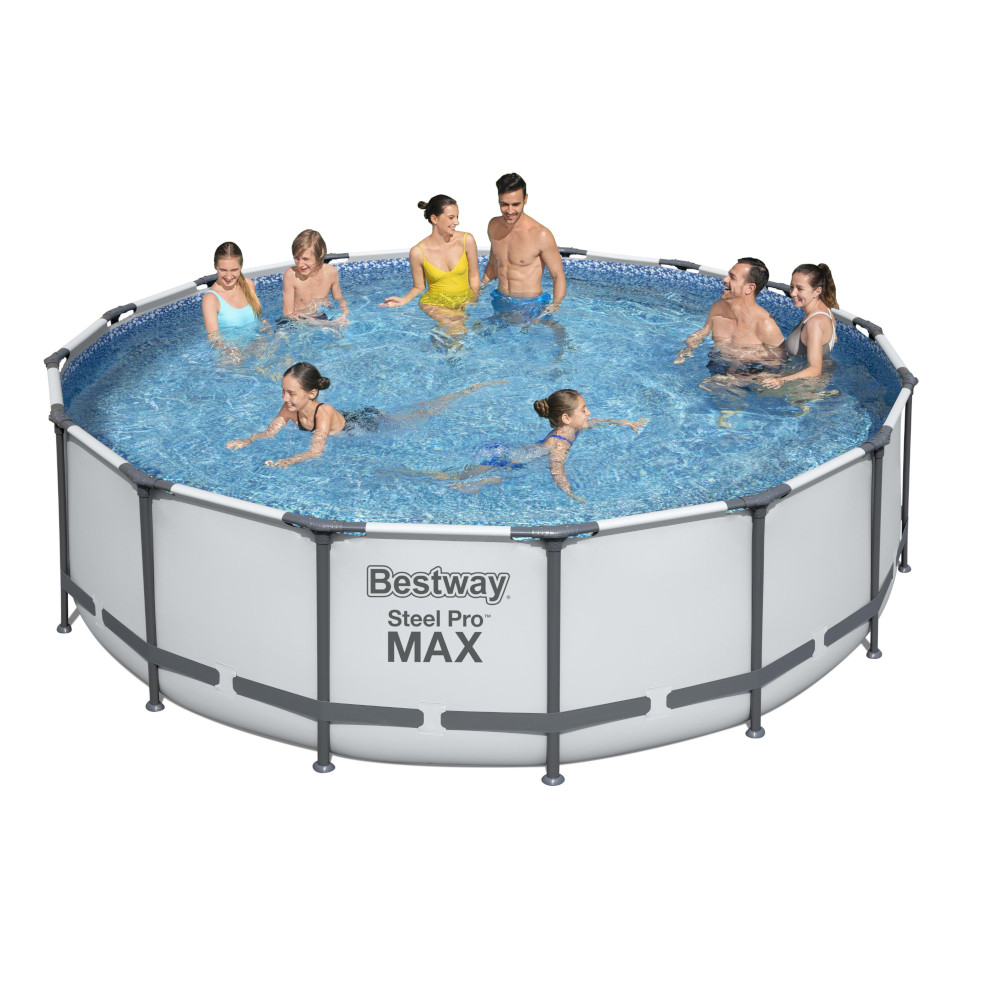 Piscina fuori terra bestway rotonda steel pro max - 488x122h cm.