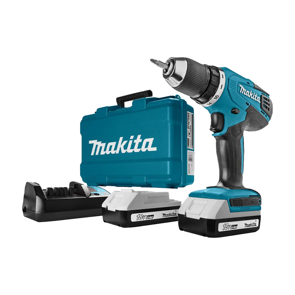 Trapano a Batteria 18V con Percussione MAKITA HP488D006 con 2 Batterie 2.0 AH