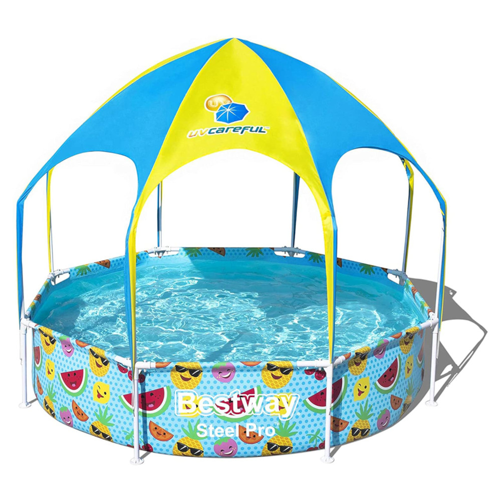 Piscina per bambi con doccetta steel pro bestway - 244x51h cm.