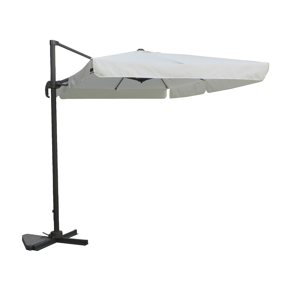 Ombrellone Decentrato Smeralda in Alluminio 200x300 cm FERLIVING - Bianco