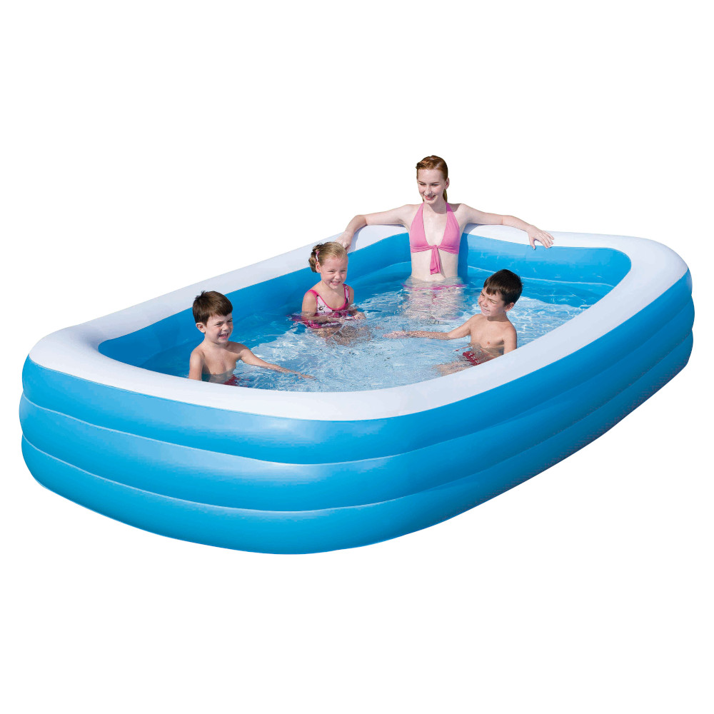 Piscina Gonfiabile Rettangolare 3 anelli BESTWAY 54009 - 305x183x56h cm 