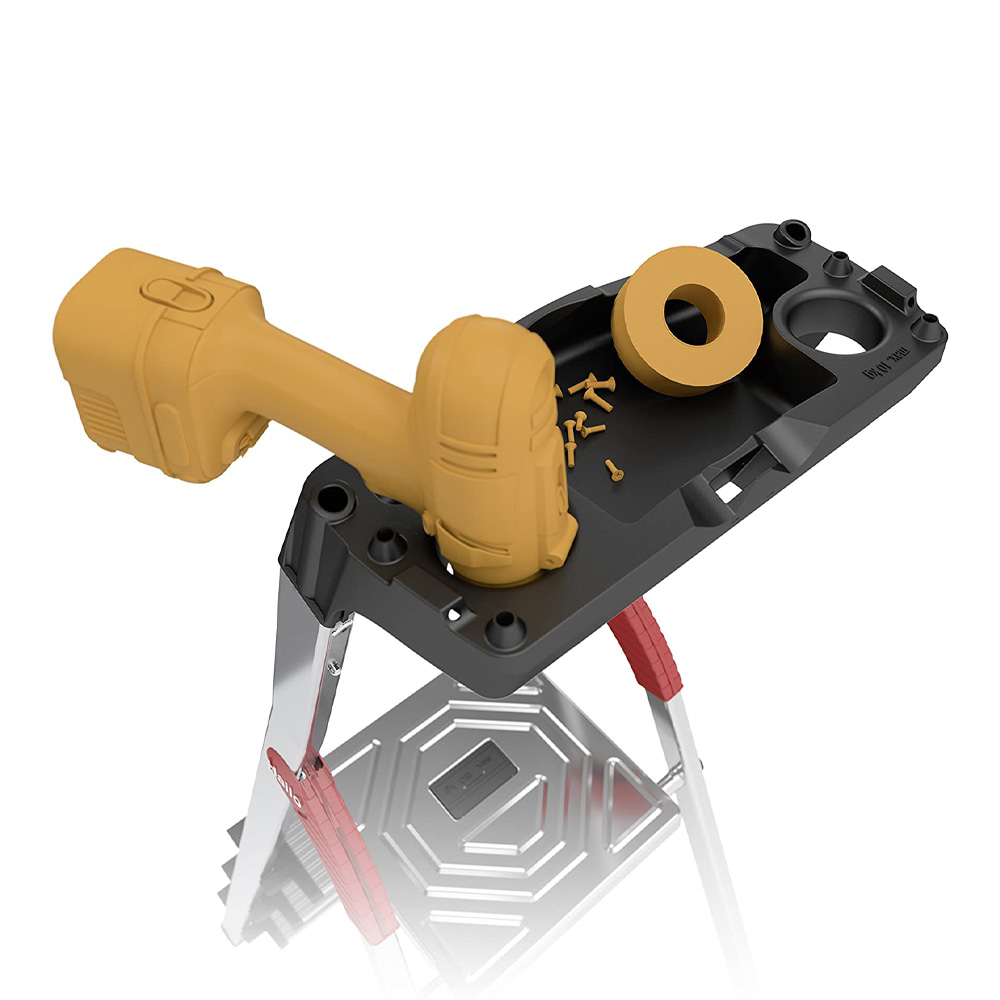 Scaletto Alluminio a Forbice 5 Gradini L60 HAILO - Altezza 168 cm