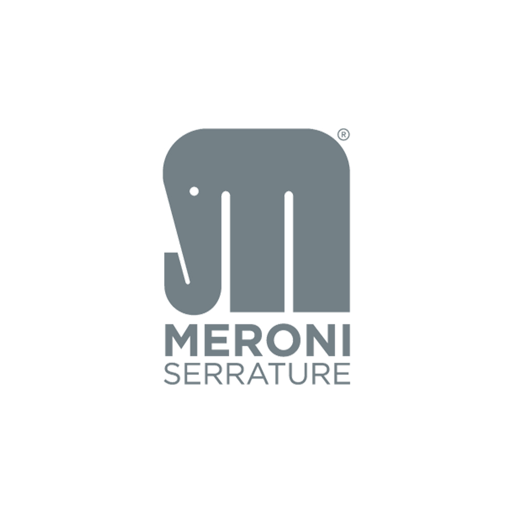 Kit Premiapri Pomolo N13 Argento e Scrocco 80 mm MERONI - con Chiave