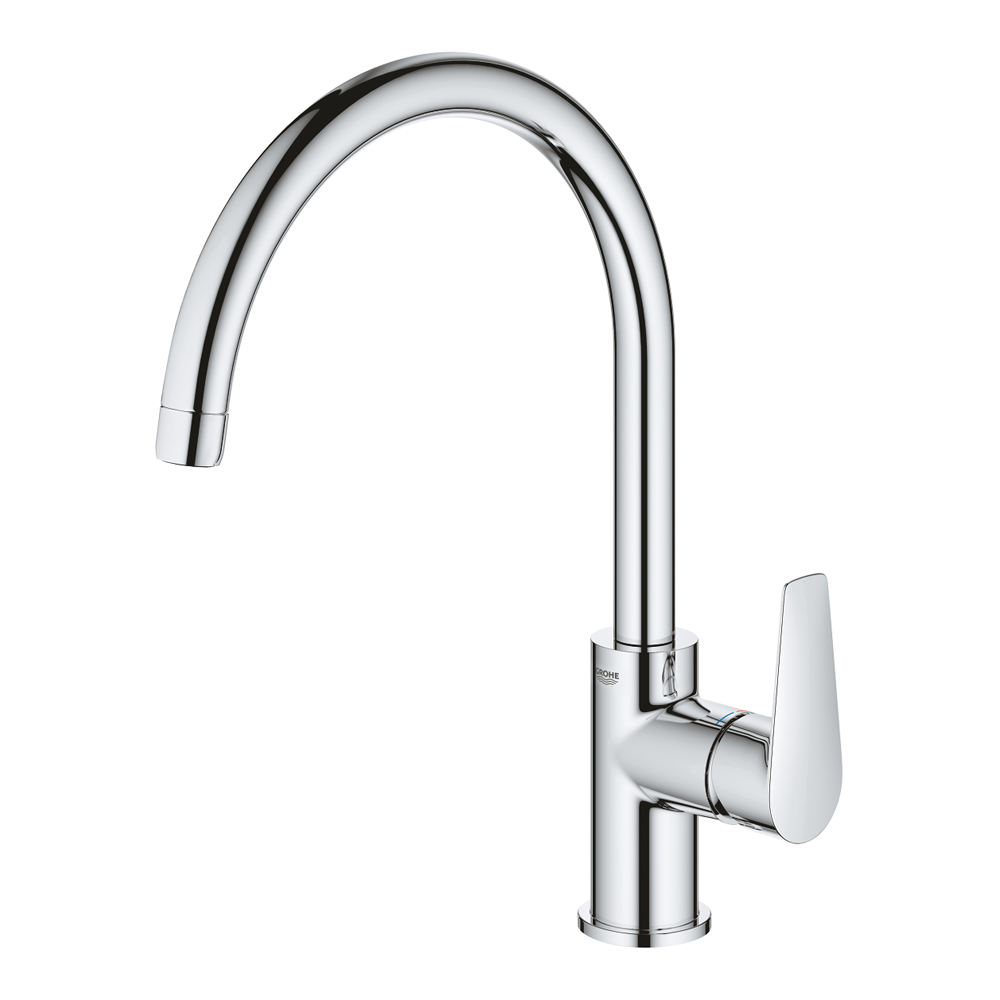 Miscelatore Monocomando per Lavello Canna Alta Bauedge GROHE - Finitura Cromata