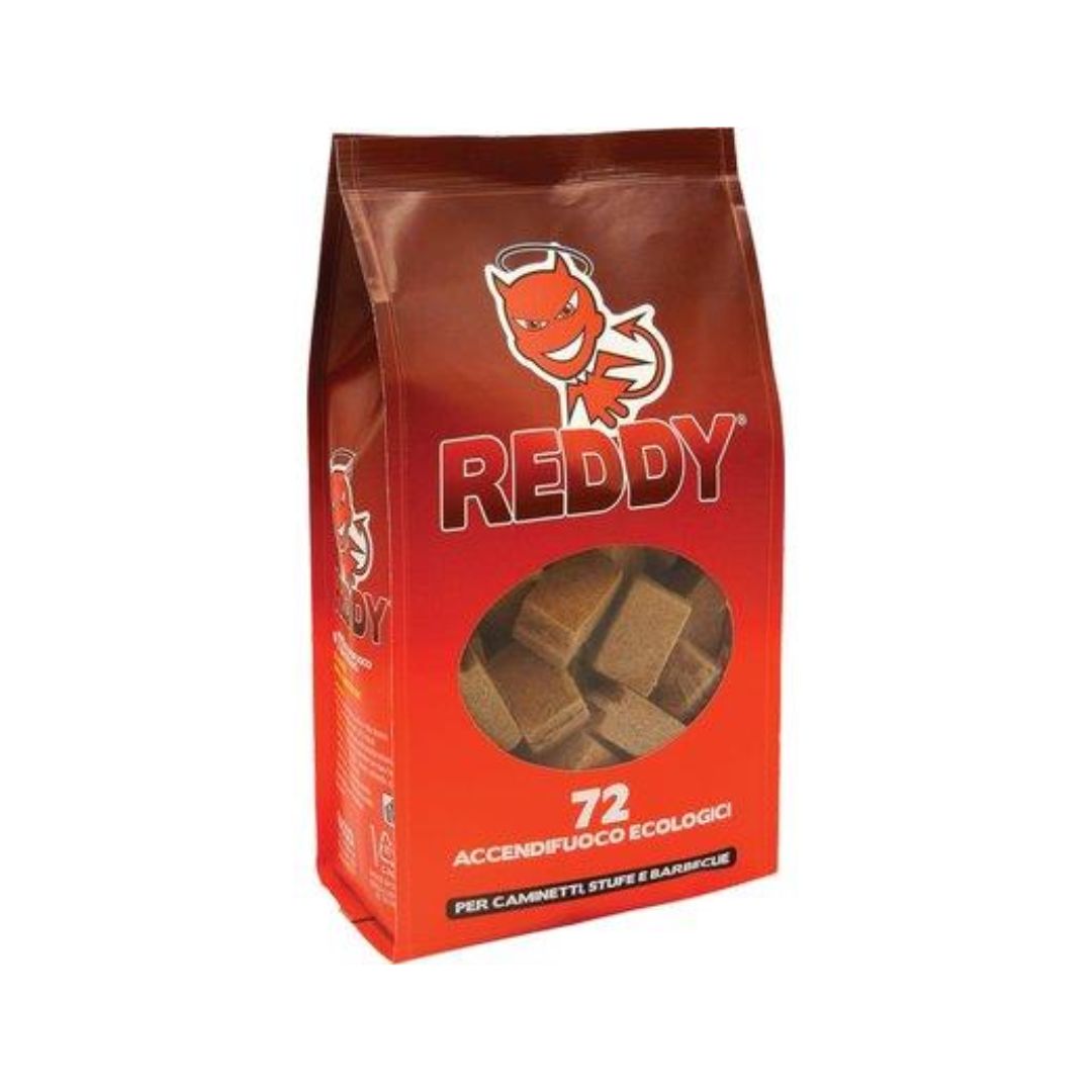 Accendifuoco Ecologico 72 Cubetti REDDY - Non Inquina e Non Sporca