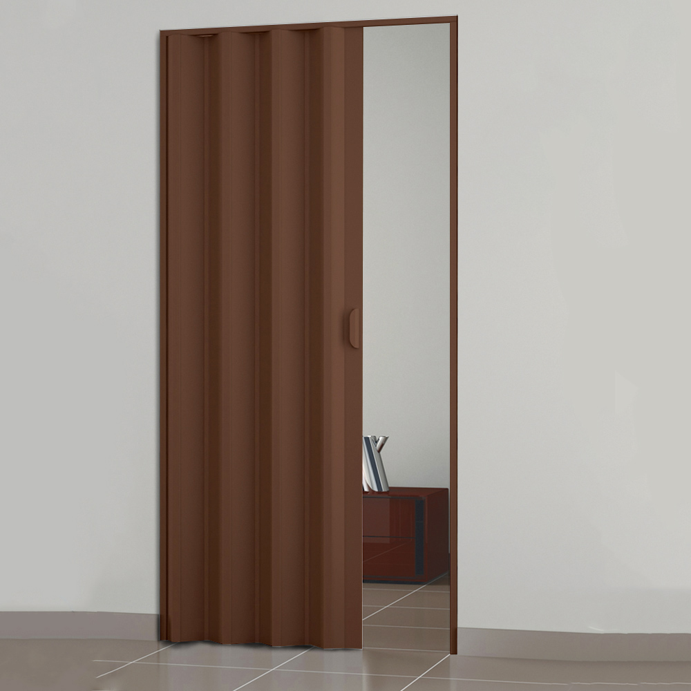 Porta a Soffietto con Maniglia 100x214h cm FERLIVING - Noce