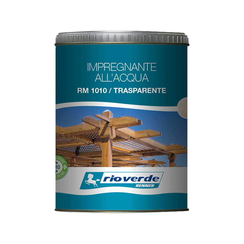 Impregnante ad Acqua per Legno RM 1010 750 ml RIOVERDE - Trasparente