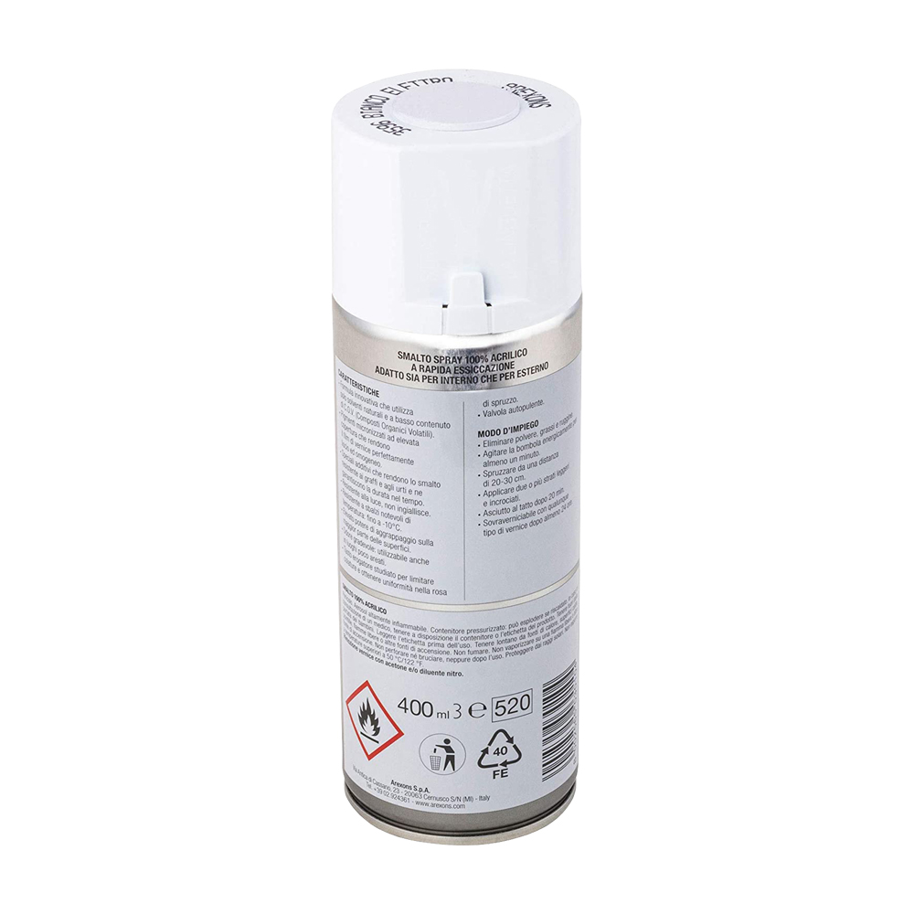 Smalto Acrilico Spray 400 ml AREXONS - Speciale Bianco per Elettrodomestici 