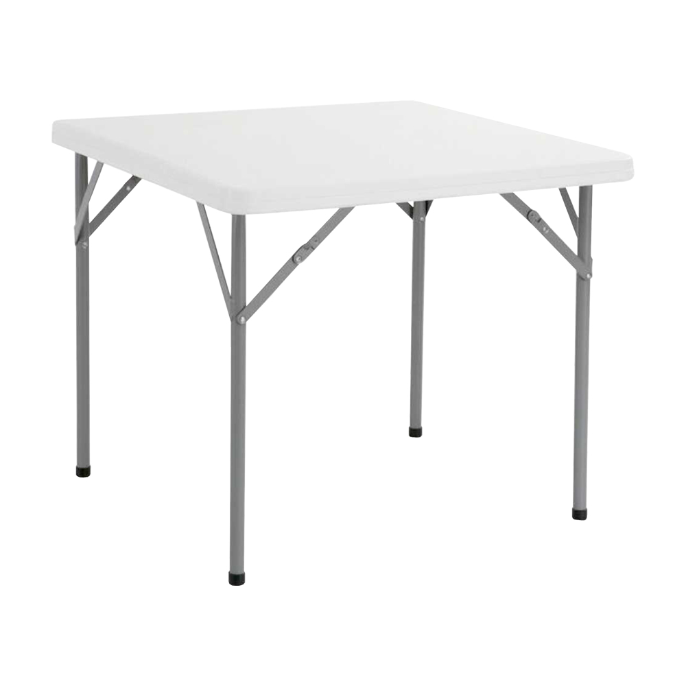 Tavolo da giardino pieghevole in hdpe quadrato fergarden - 86x86x74h cm.
