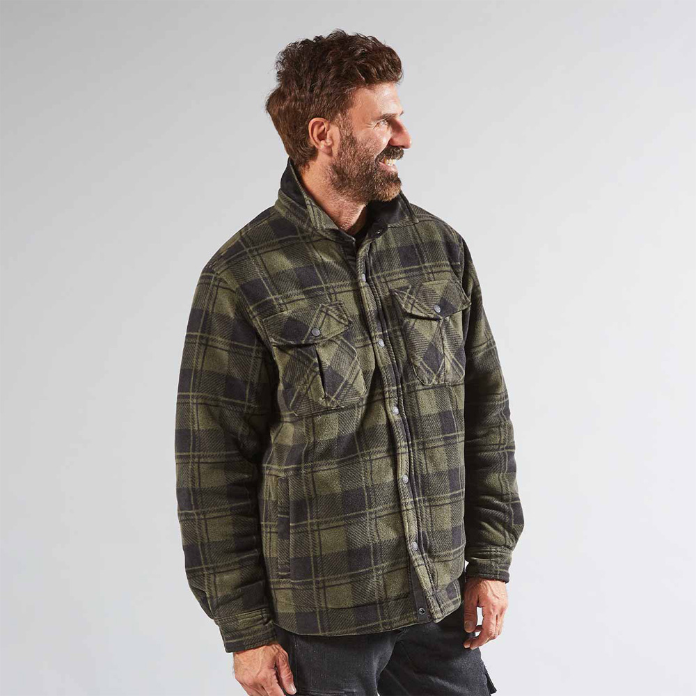 Camicione in Pile Exciting Willow Dark Green U-POWER - Taglia XL