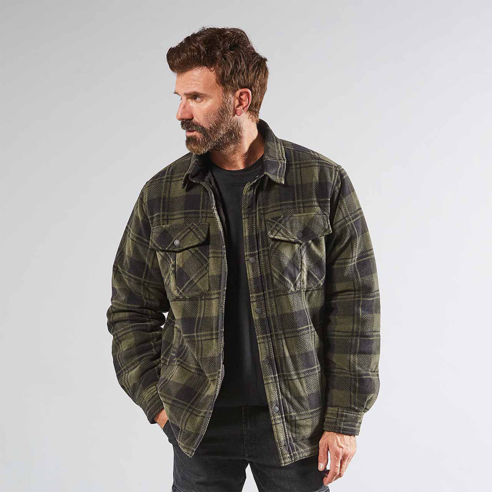 Camicione in Pile Exciting Willow Dark Green U-POWER - Taglia XL
