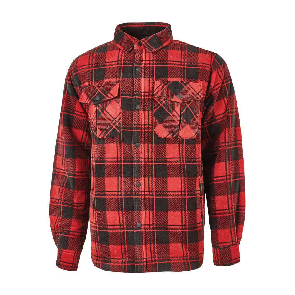 Camicione in Pile Exciting Willow Red Magma U-POWER - Taglia S
