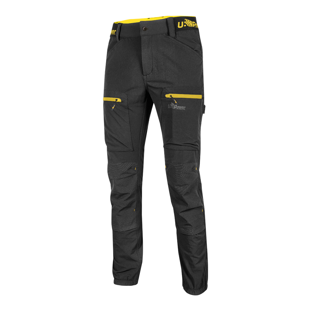 Pantaloni da lavoro u-supremacy horizon black carbon u-power - taglia l.