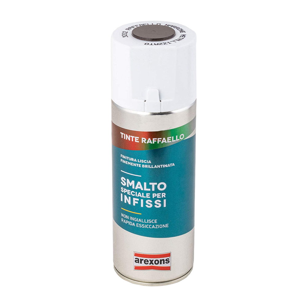 Smalto speciale per infissi 400 ml arexons - grigio metallizzato.