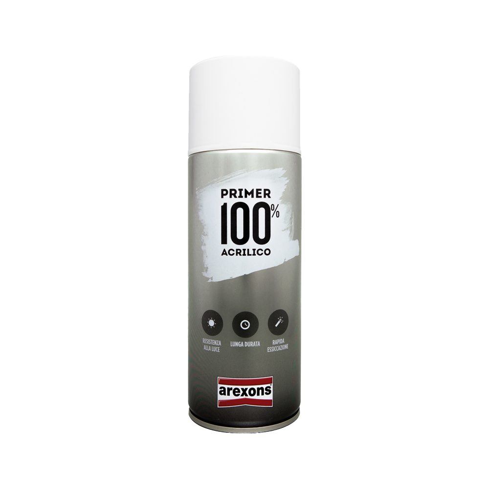 Fondo aggrappante per plastica spray trasparente arexons 400 ml.