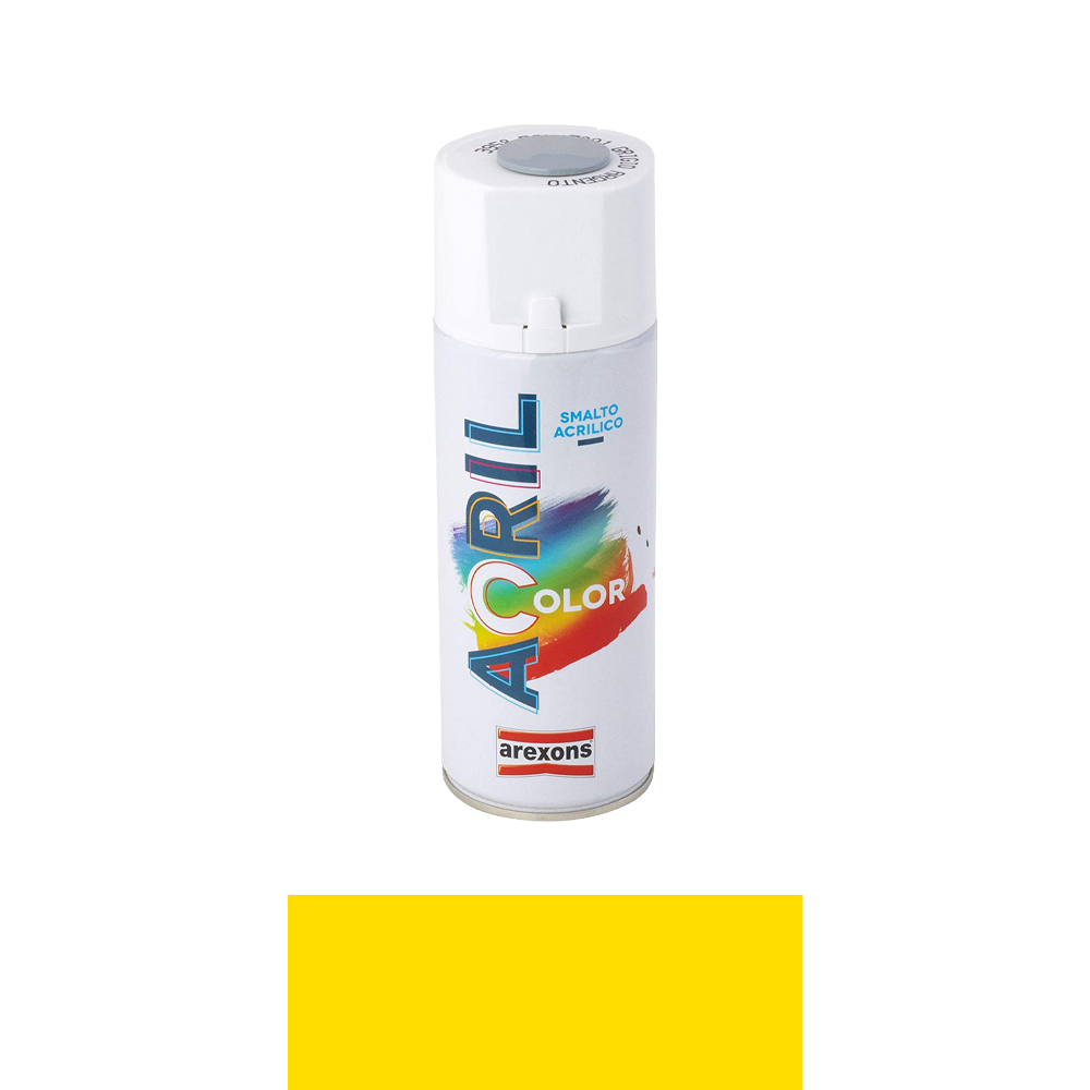 Smalto spray acril color arexons 400 ml - giallo cadmio ral 1021.