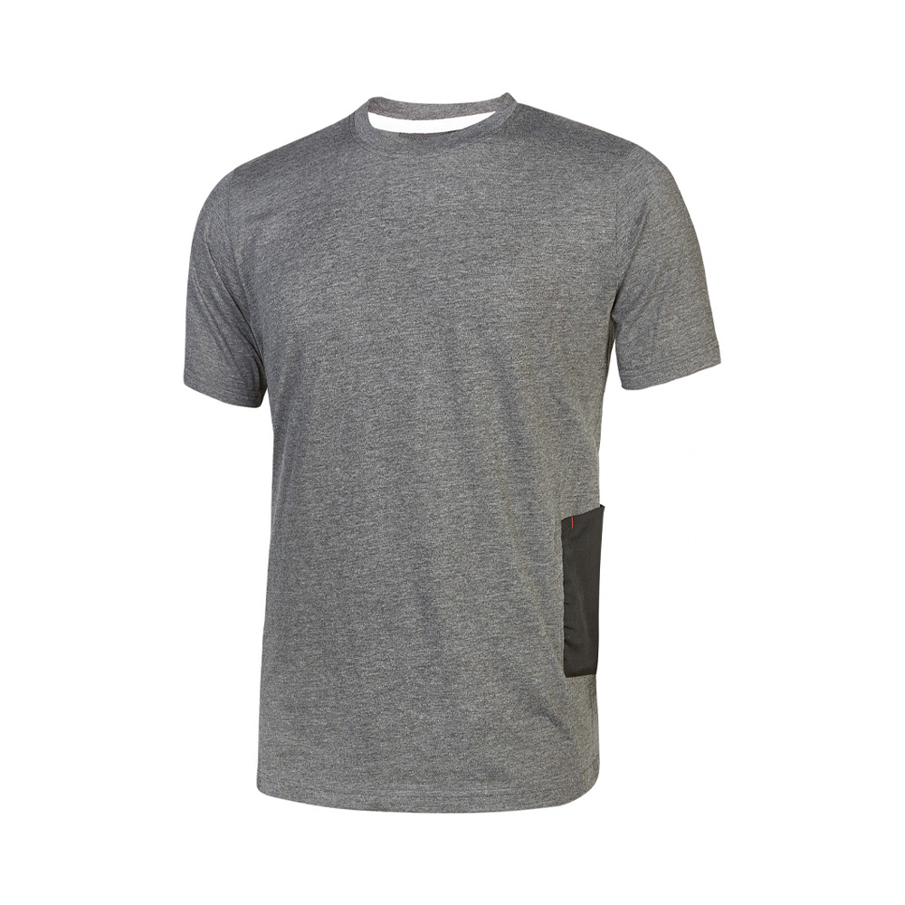 T-shirt maniche corte enjoy road grey meteorite u-power - taglia l.