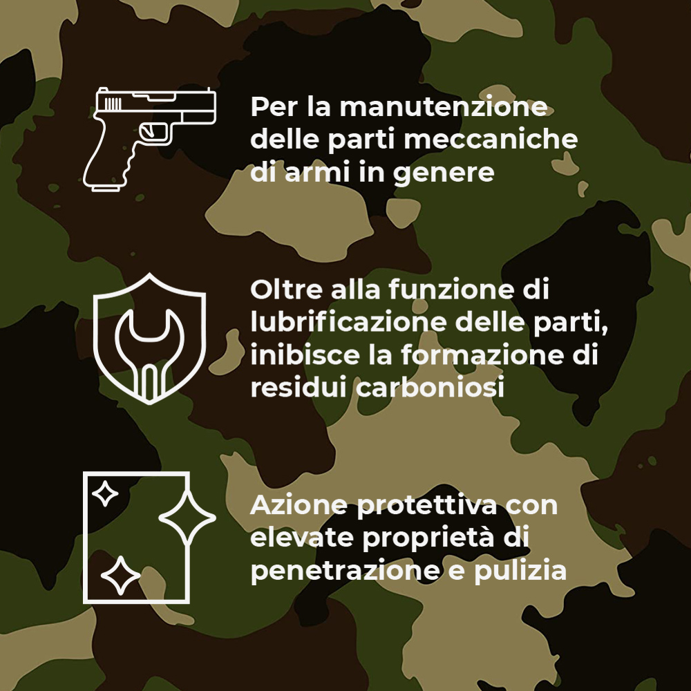 Lubrificante Olio Protettivo per Armi LUBRIGUN NA92 PRO 200 ml
