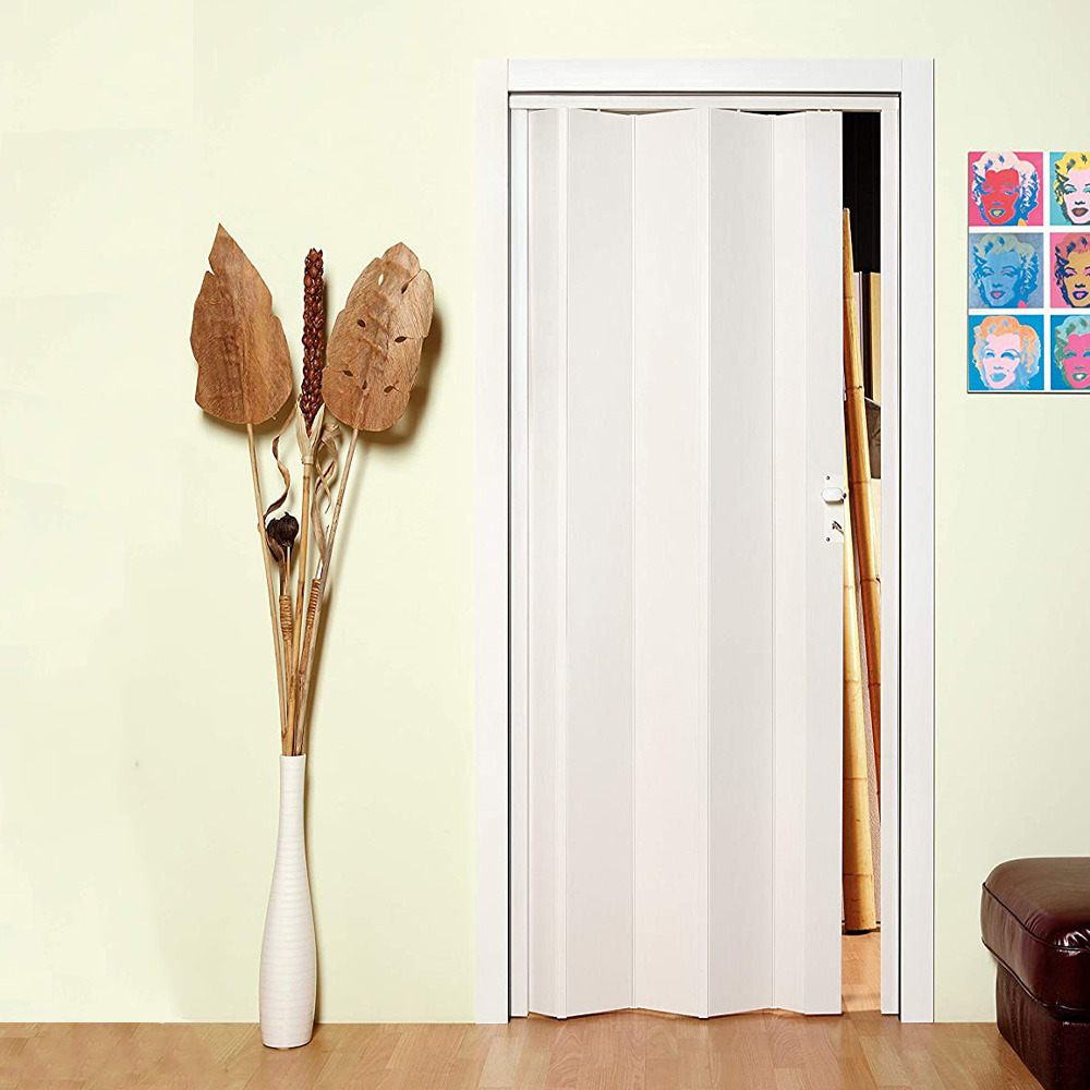 Porta a Soffietto Maya 83x214h cm FERLIVING - Bianco Frassino