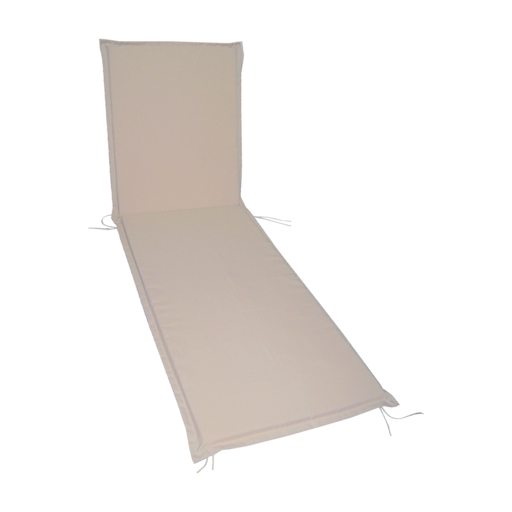 Cuscino per lettini universale ecru fergarden 190x60x4,5 cm.