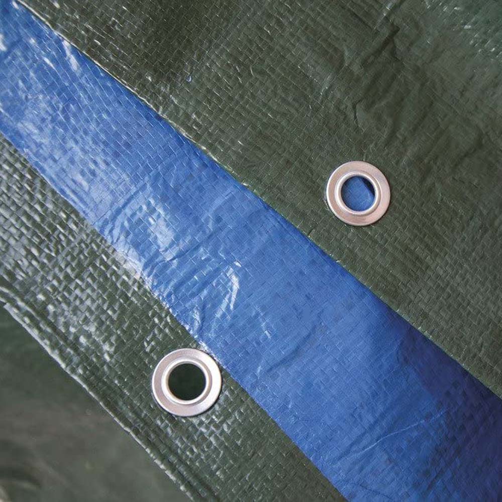 Telo Copritutto Impermeabile Leggero 3x4 mt Verde - Occhielli in Alluminio