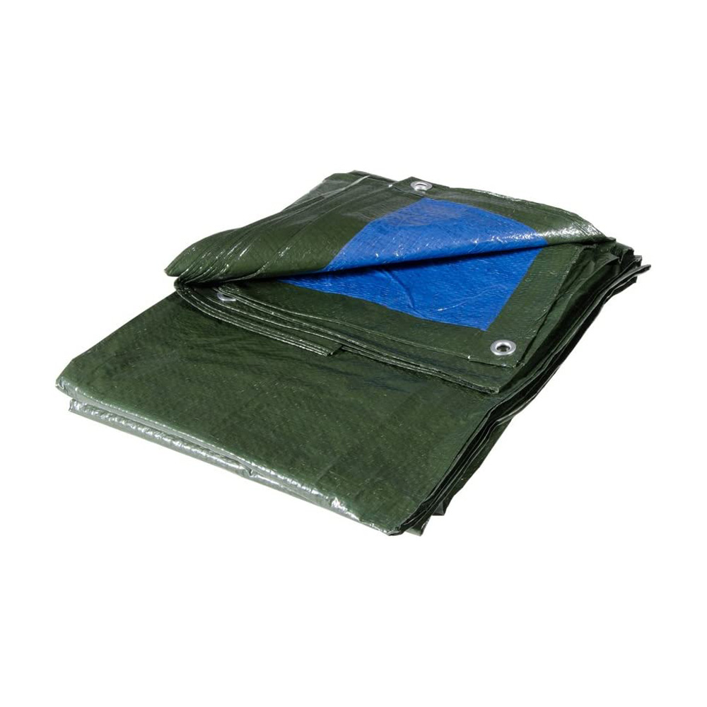 Telo copritutto impermeabile leggero 4x5 mt verde - occhielli in alluminio.
