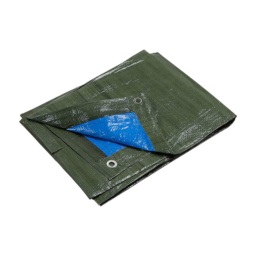 Telo Copritutto Impermeabile Leggero 5x6 mt Verde - Occhielli in Alluminio