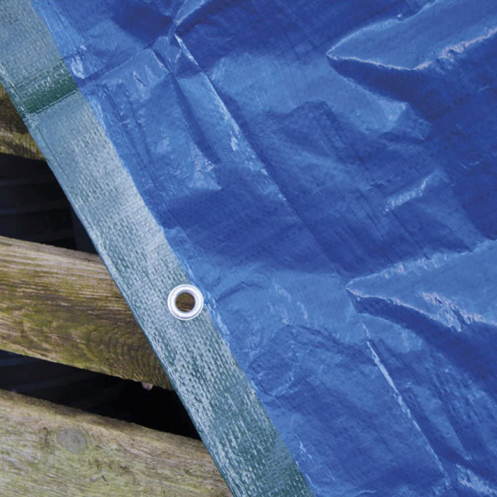 Telo Copritutto Impermeabile Leggero 5x6 mt Verde - Occhielli in Alluminio