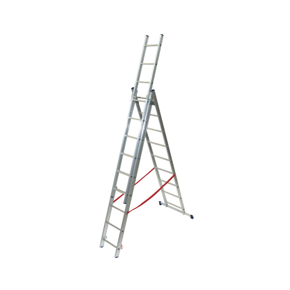 Scala in Alluminio Multiuso Professionale Stilo 3x11 3.14-7.96 m FACAL