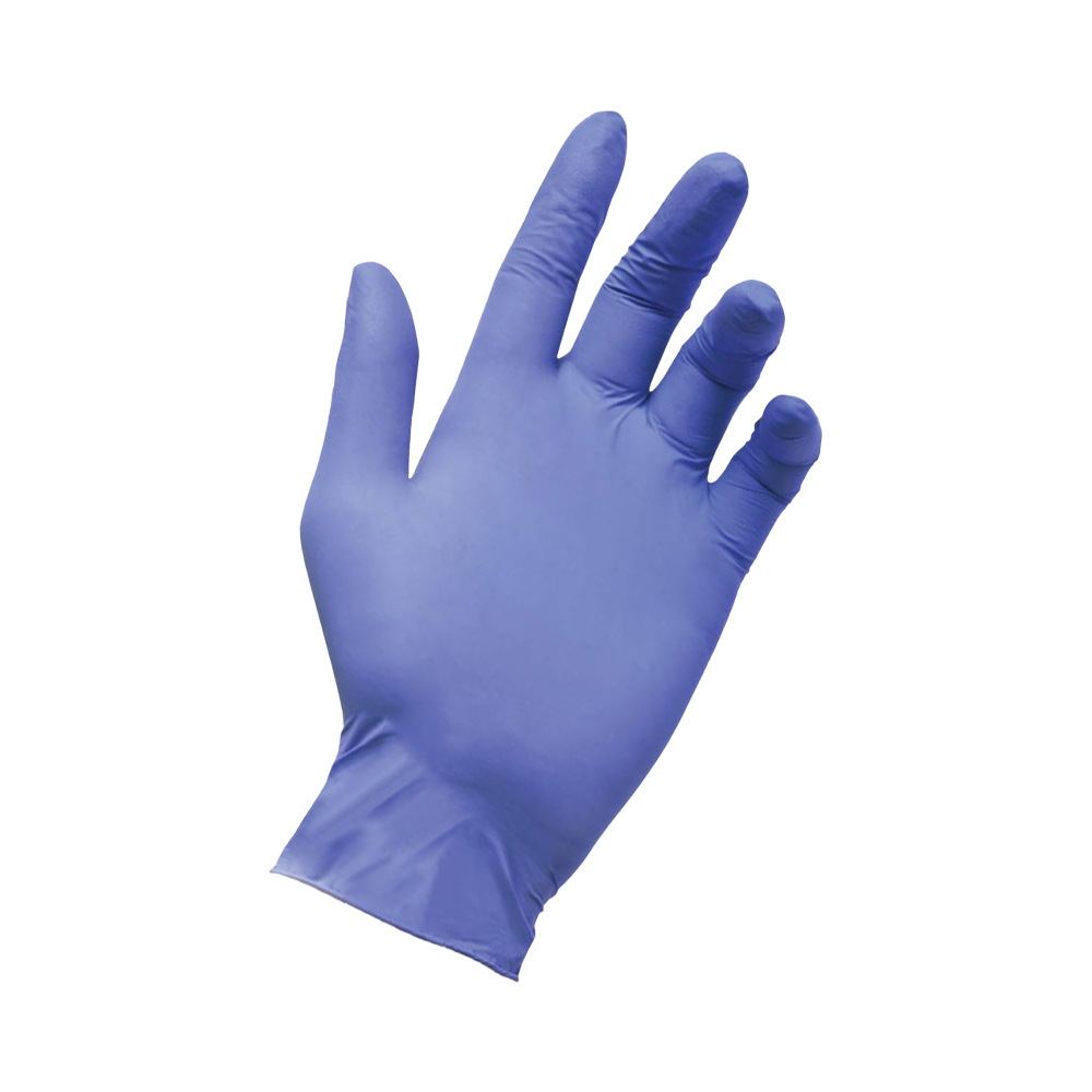 Guanti in nitrile spessorati 0,14 mm taglia xl azzurro arexons - conf. 100 pezzi.