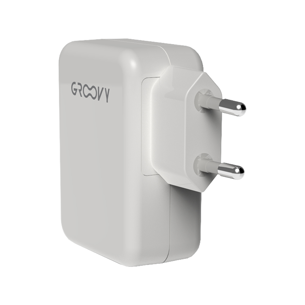 Caricatore per Smartphone 4 Porte USB GROOVY - Ricarica Simultanea Rapida