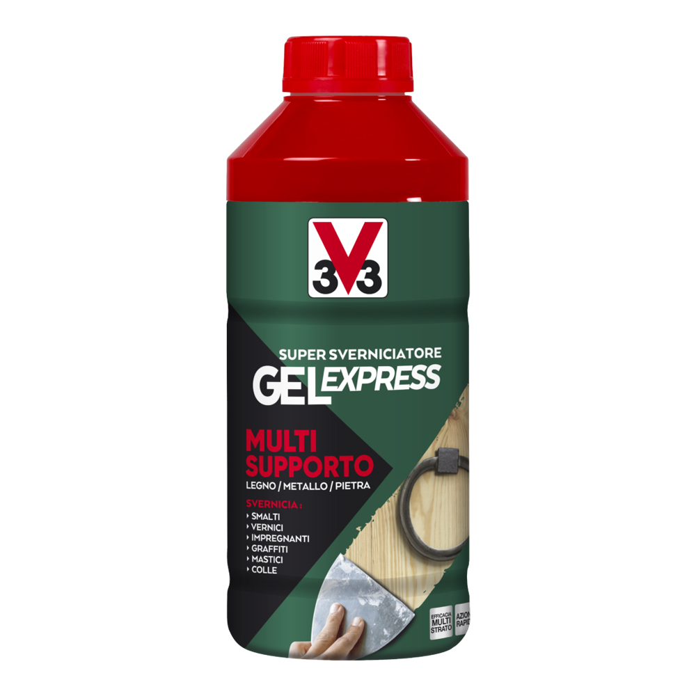 Sverniciatore gel express multisupporto 1 lt v33 - legno, metallo, pietra.