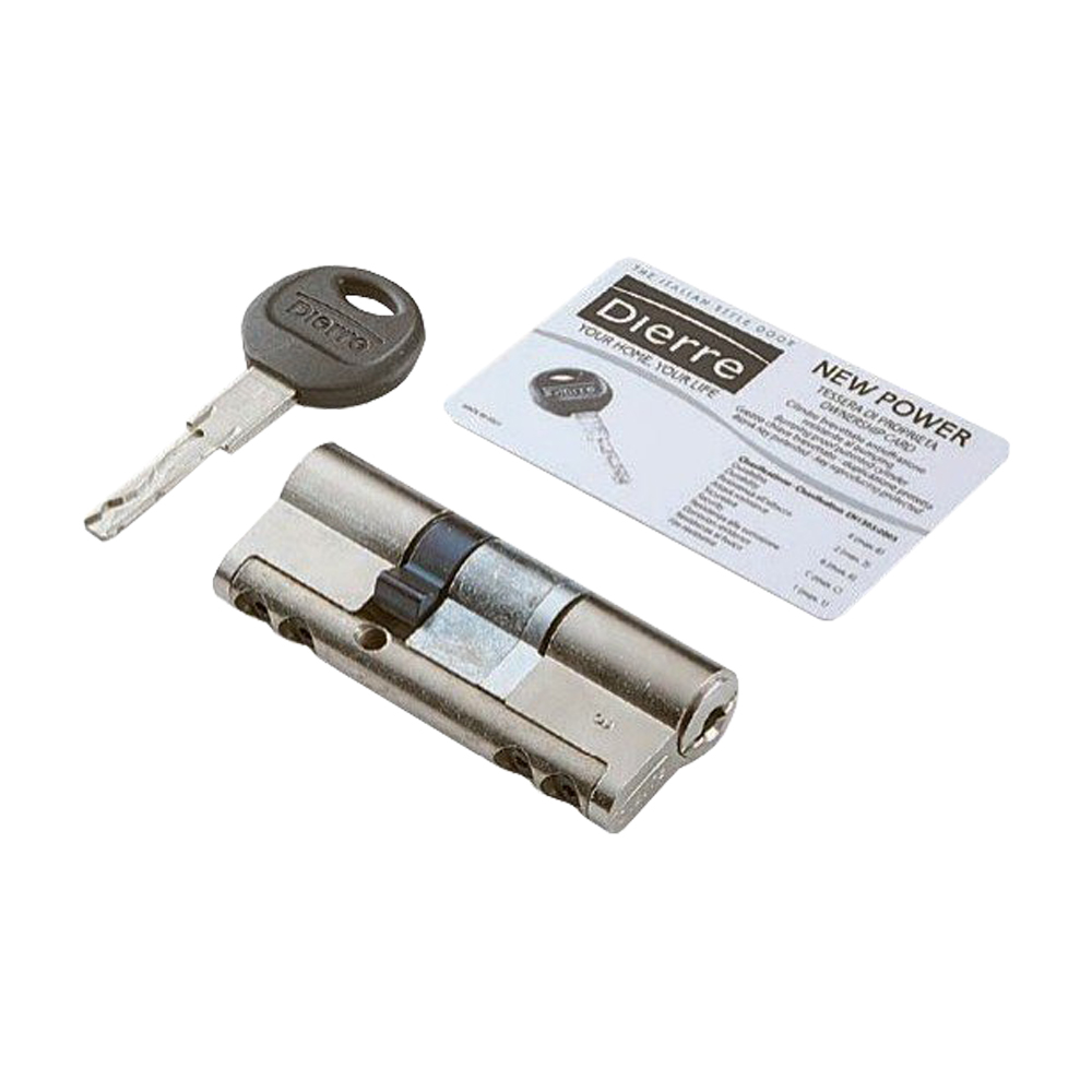 Cilindro Chiave-Chiave New Power 30-50 DIERRE con 5 Chiavi Cifrate