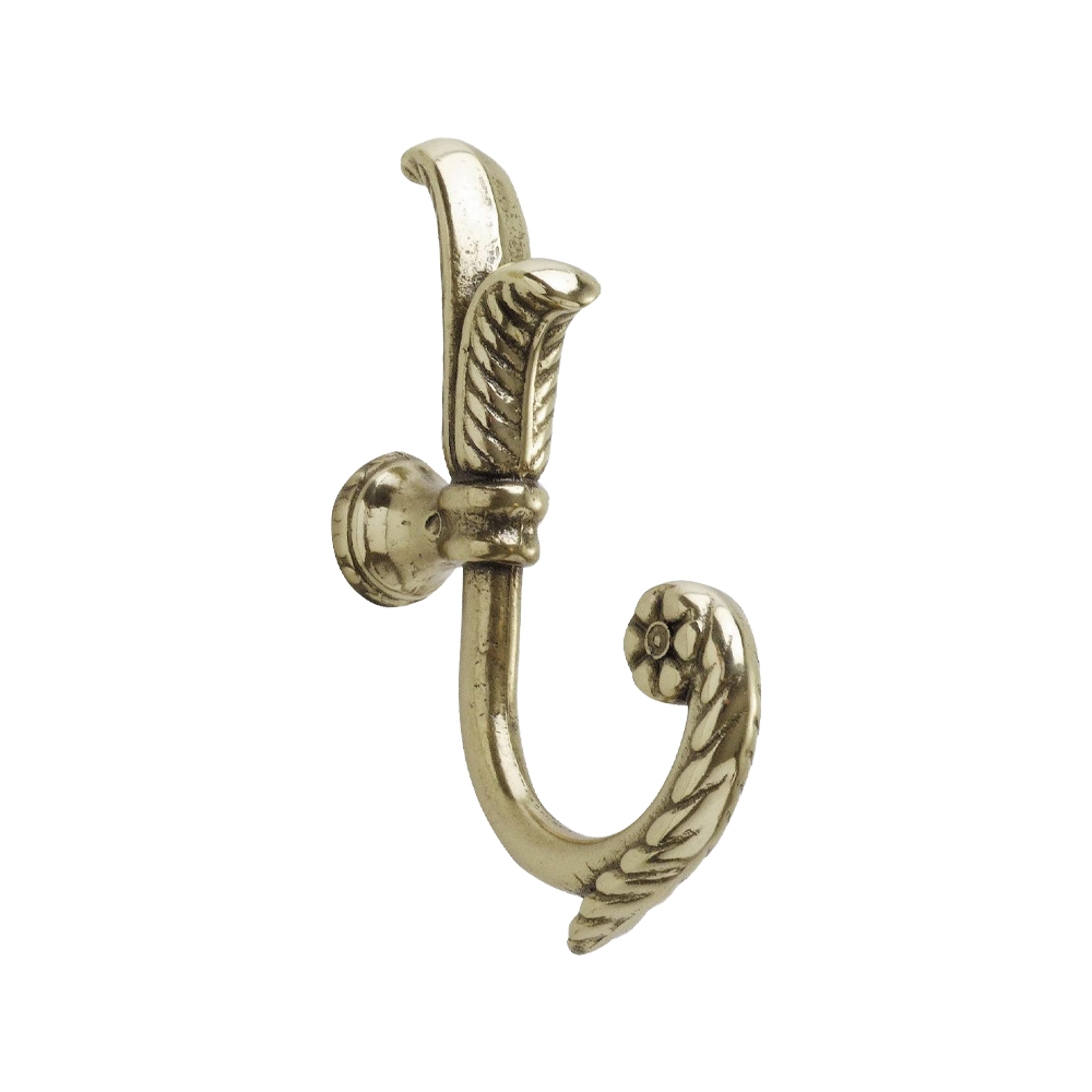 Gancio tulipano per tende 85x60x23 mm - oro lucido - 2 pezzi.