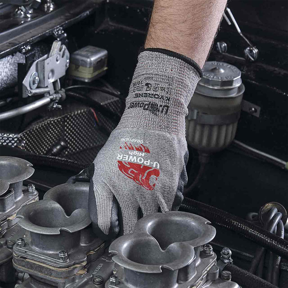 Guanti da Lavoro Anti-Taglio in Nitrile e Grafene High U-POWER - Taglia 9