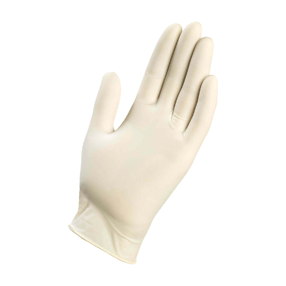 Guanti in lattice spessorati 0,10 mm taglia xl bianco ferwork - 100 pezzi.