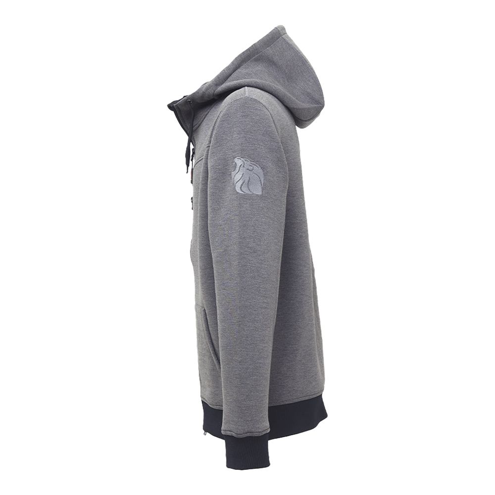 Felpa Full Zip con Cappuccio Performance Tasty Grey Meteorite U-POWER - Tg. XXL