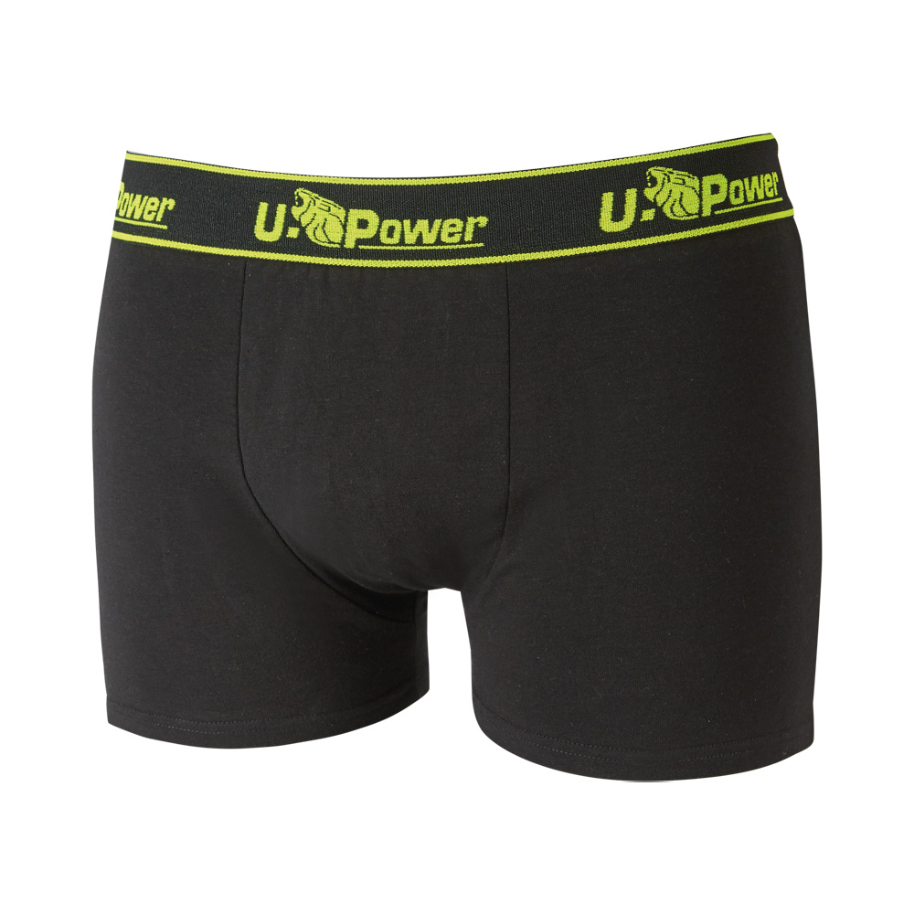 Boxer skin in cotone asphalt grey taglia xl u-power - conf. 3 pz.